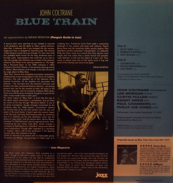 John Coltrane : Blue Train (LP,Album,Limited Edition,Reissue,Stereo)