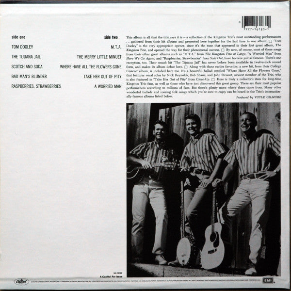Kingston Trio : The Best Of The Kingston Trio (LP,Compilation,Reissue)