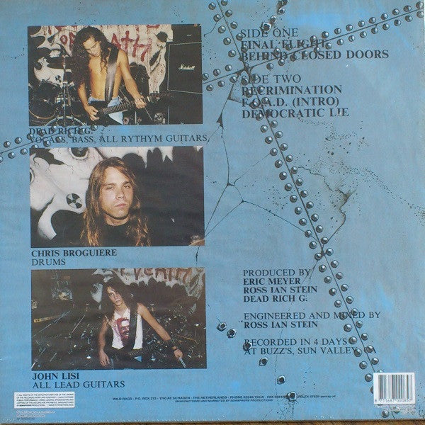 Recipients Of Death : Final Flight (12",33 ⅓ RPM,Mini-Album)