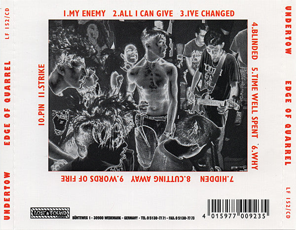 Undertow (2) : Edge Of Quarrel (Compilation,Unofficial Release)