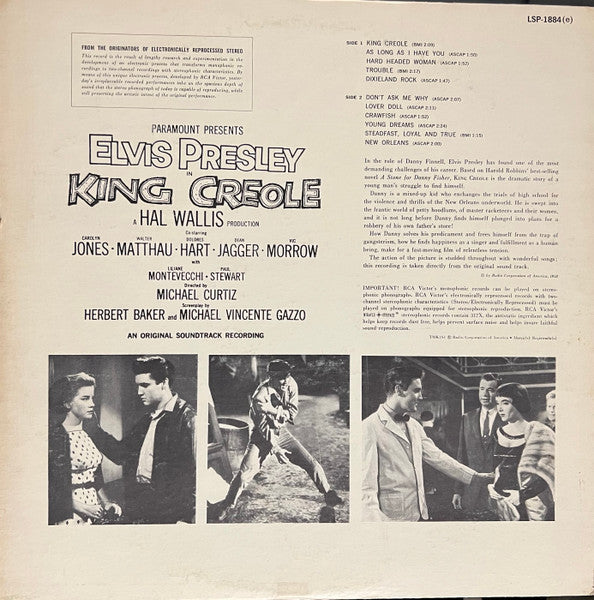 Elvis Presley : King Creole (LP,Album,Reissue,Stereo)