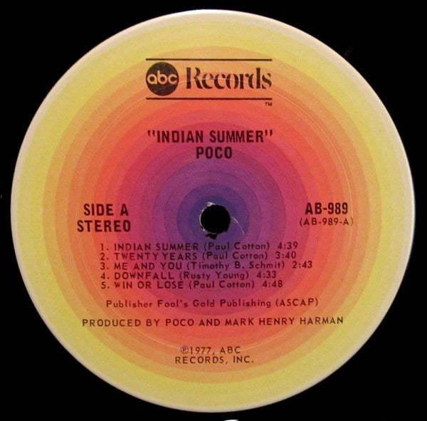 Poco (3) : Indian Summer (LP,Album)