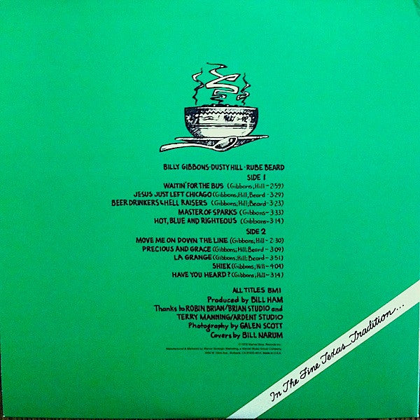 ZZ Top : Tres Hombres (LP,Album,Reissue,Remastered,Stereo)