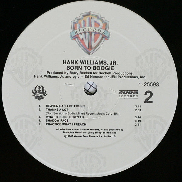 Hank Williams Jr. : Born To Boogie (LP,Album,Stereo)