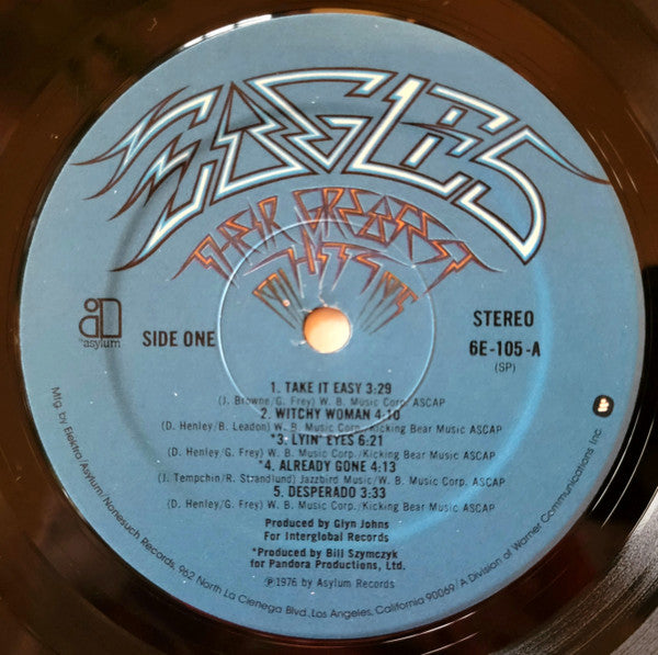 Eagles : Their Greatest Hits 1971-1975 (LP,Album,Compilation,Repress)