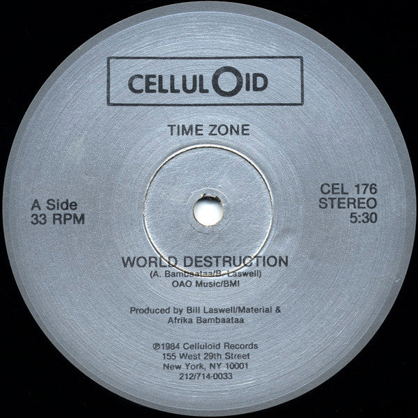 Time Zone : World Destruction (12",33 ⅓ RPM)