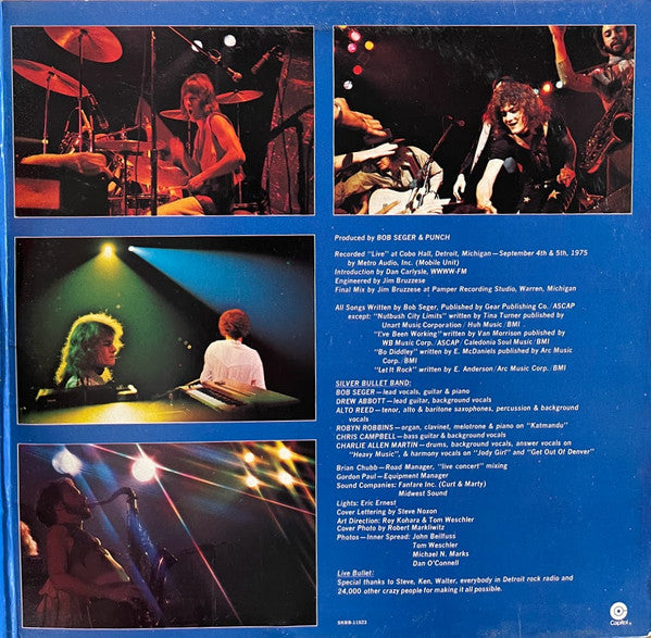Bob Seger And The Silver Bullet Band : Live Bullet (LP,Album)
