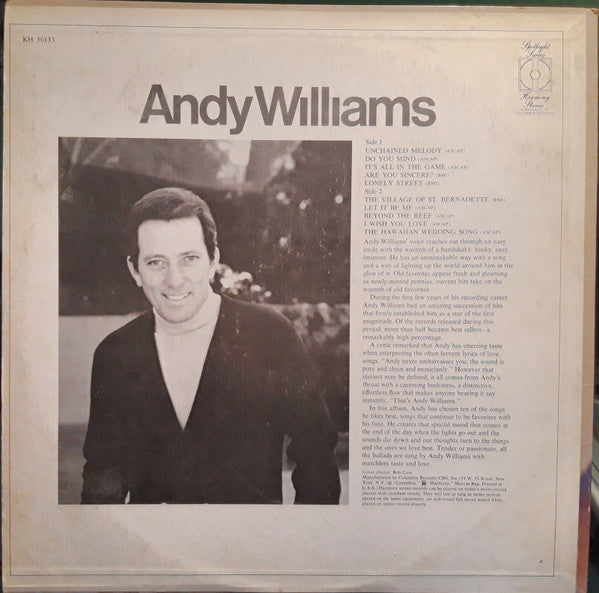 Andy Williams : Andy Williams (LP,Compilation,Stereo)