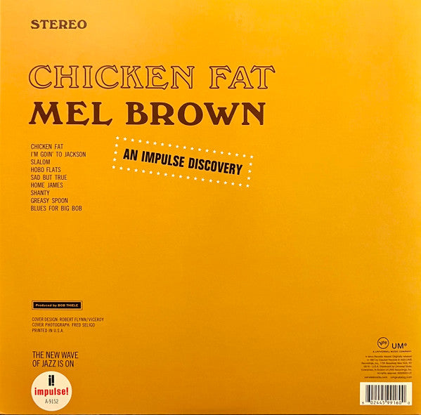 Mel Brown : Chicken Fat (LP,Album,Reissue,Stereo)