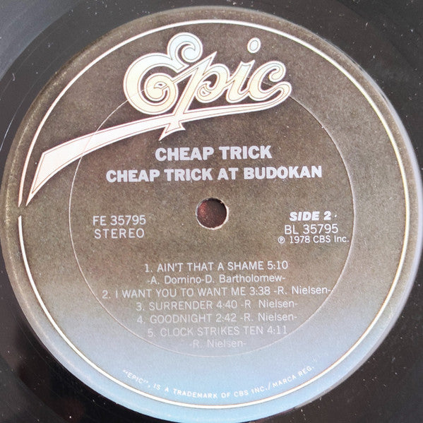 Cheap Trick : Cheap Trick At Budokan (LP,Album,Stereo)