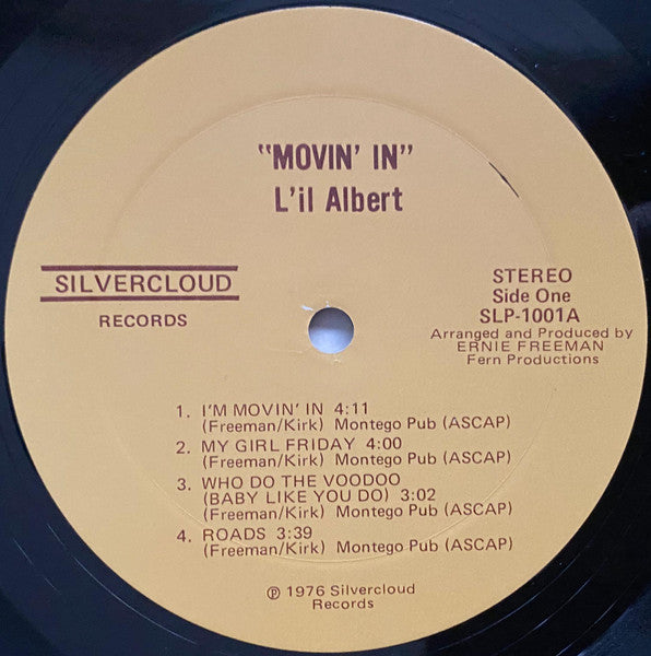 Lil Albert : Movin' In (LP,Album)