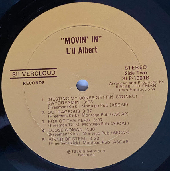 Lil Albert : Movin' In (LP,Album)