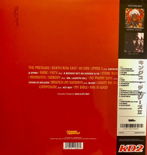 Nas : King's Disease II (LP,Album,Limited Edition,Repress)
