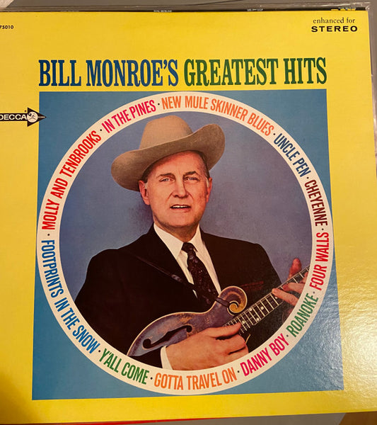 Bill Monroe : Bill Monroe's Greatest Hits (LP,Compilation)