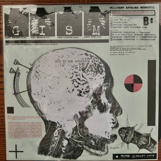 G.I.S.M. : Military Affairs Neurotic (LP,Album,Deluxe Edition,Limited Edition,Reissue,Remastered)