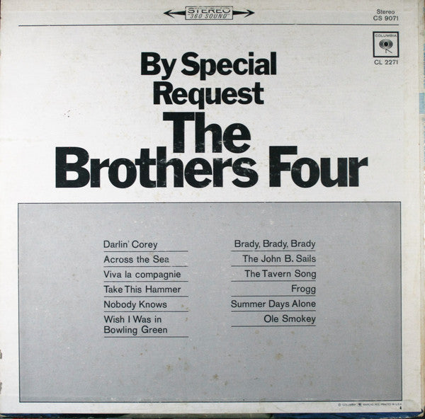 Brothers Four, The : By Special Request (LP,Album,Stereo)