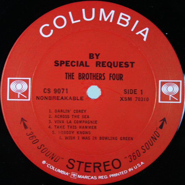 Brothers Four, The : By Special Request (LP,Album,Stereo)