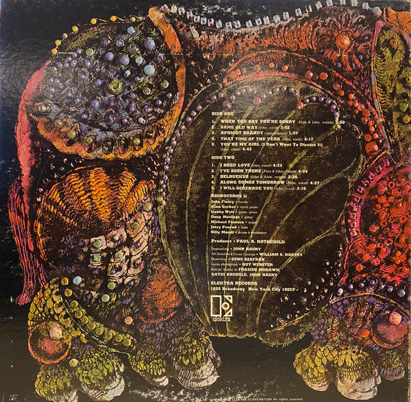 Rhinoceros (2) : Rhinoceros (LP,Album)