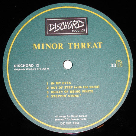 Minor Threat : Minor Threat (LP,Compilation)