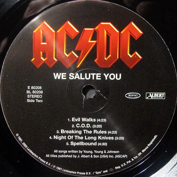 AC/DC : For Those About To Rock We Salute You (LP,Album,Reissue,Remastered,Stereo)