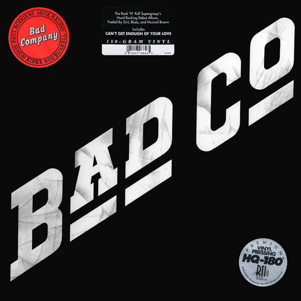 Bad Company (3) : Bad Co (LP,Album,Reissue,Remastered)