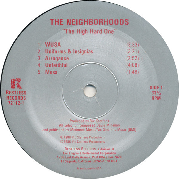 Neighborhoods, The : "...The High Hard One..." (LP,Album)