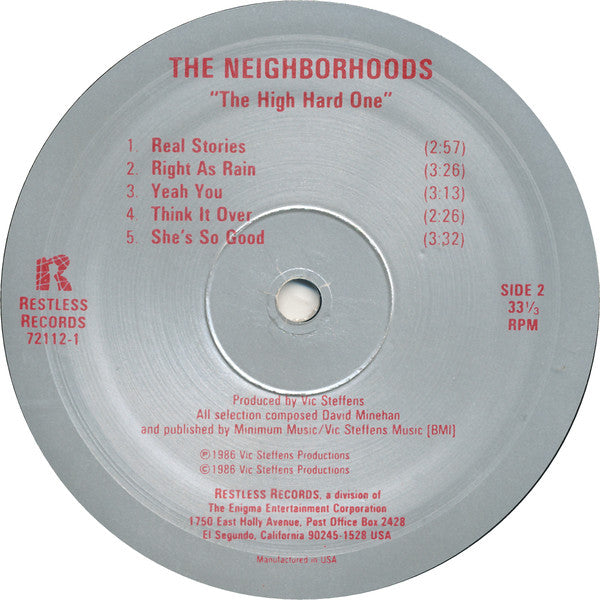 Neighborhoods, The : "...The High Hard One..." (LP,Album)