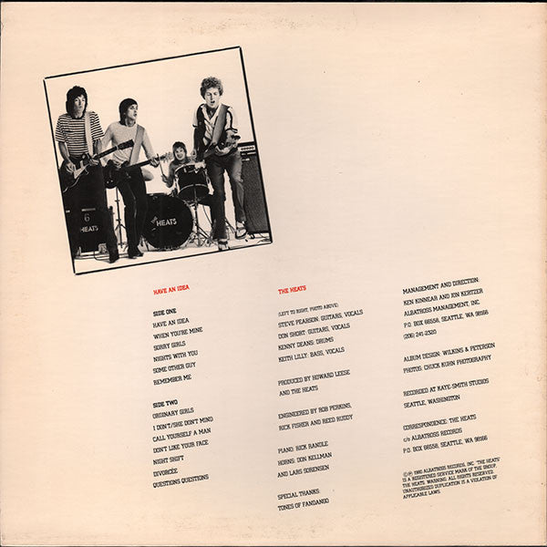 Heats, The : Have An Idea (LP)