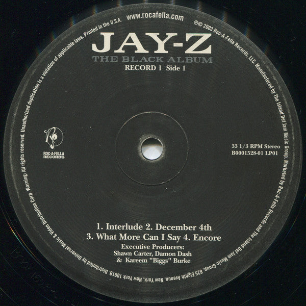 Jay-Z : The Black Album (LP,Album)