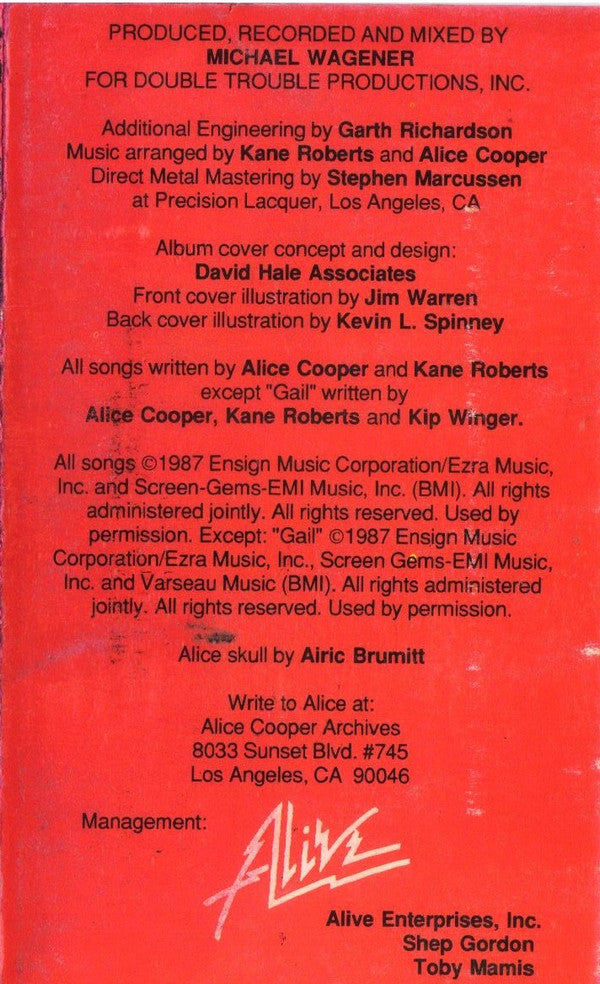 Alice Cooper (2) : Raise Your Fist And Yell (Album)