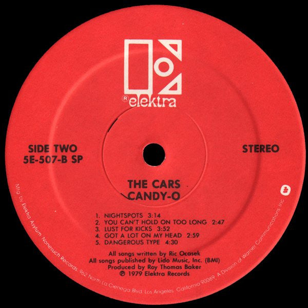 Cars, The : Candy-O (LP,Album,Stereo)