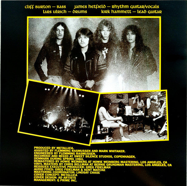 Metallica : Ride The Lightning (LP,Album,Reissue,Remastered,Repress)