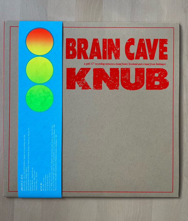 Brain Cave, Knub : Brain Cave / Knub Split 12" (12",Limited Edition,Numbered)