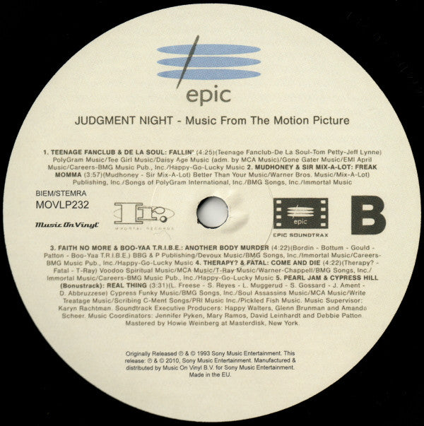 Various : Judgment Night (Music From The Motion Picture) (LP,Album,Reissue)