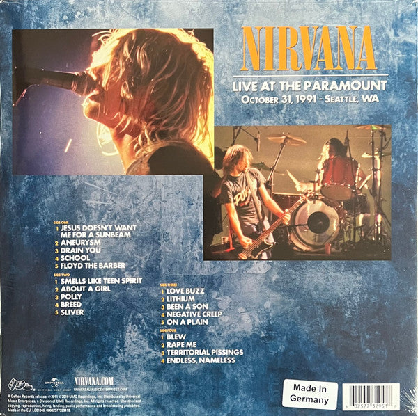 Nirvana : Live At The Paramount (LP,Album,Reissue)