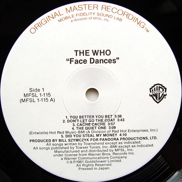 Who, The : Face Dances (LP,Album,Reissue,Remastered)