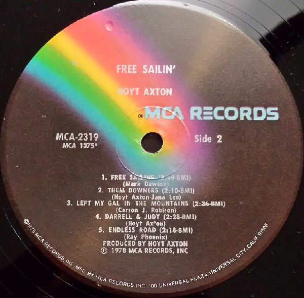 Hoyt Axton : Free Sailin' (LP,Album)