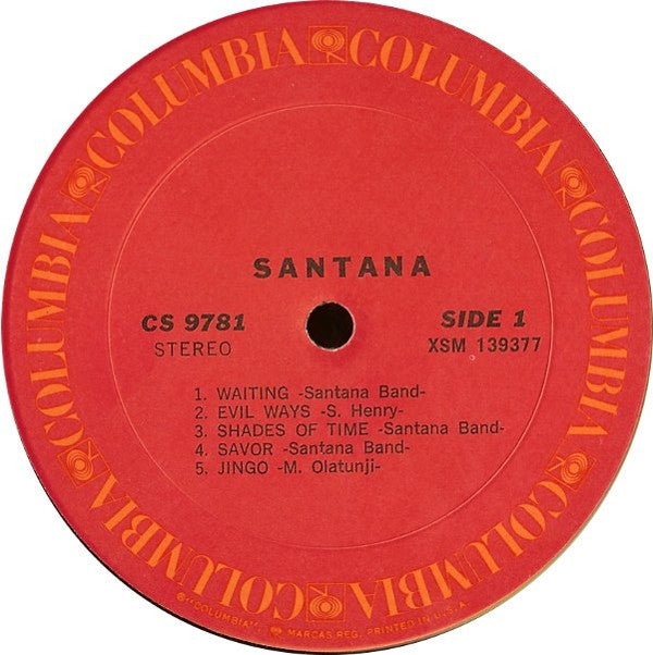 Santana : Santana (LP,Album,Reissue)