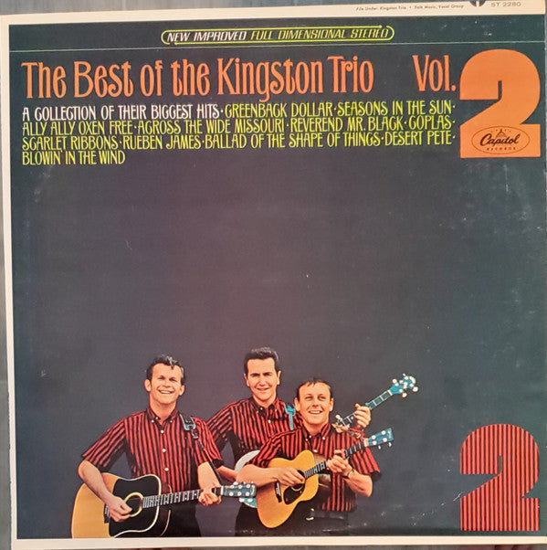 Kingston Trio : The Best Of The Kingston Trio Vol. 2 (LP,Compilation)