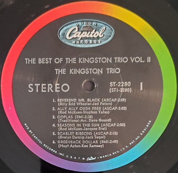 Kingston Trio : The Best Of The Kingston Trio Vol. 2 (LP,Compilation)