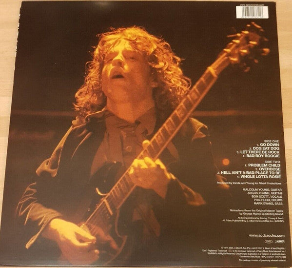 AC/DC : Let There Be Rock (LP,Album,Reissue,Remastered,Stereo)