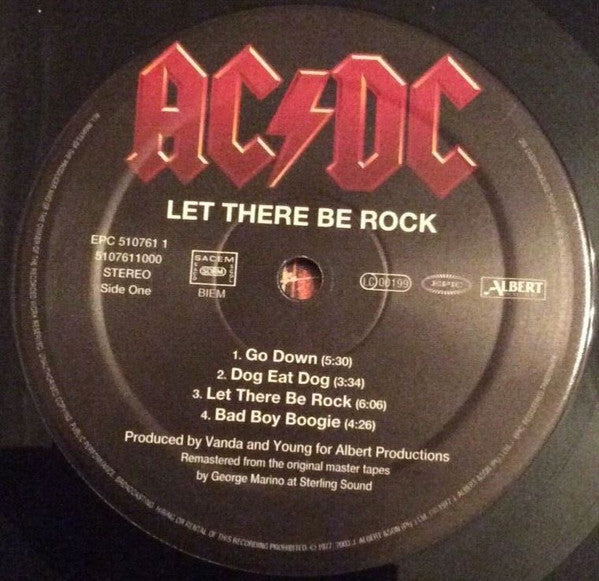 AC/DC : Let There Be Rock (LP,Album,Reissue,Remastered,Stereo)
