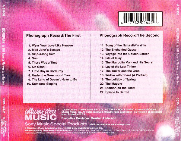 Donovan : A Gift From A Flower To A Garden (Album,Reissue)
