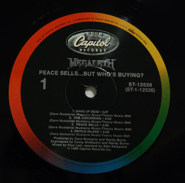 Megadeth : Peace Sells... But Who's Buying? (LP,Album,Reissue)