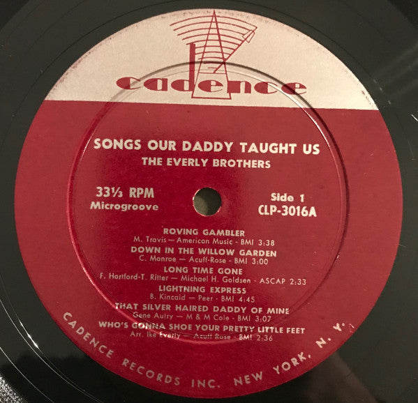 Everly Brothers : Songs Our Daddy Taught Us (LP,Album,Mono)