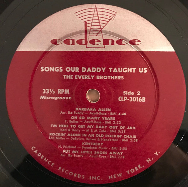 Everly Brothers : Songs Our Daddy Taught Us (LP,Album,Mono)
