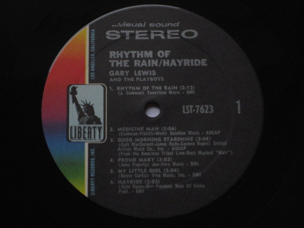 Gary Lewis & The Playboys : Rhythm Of The Rain / Hayride (LP,Album,Stereo)