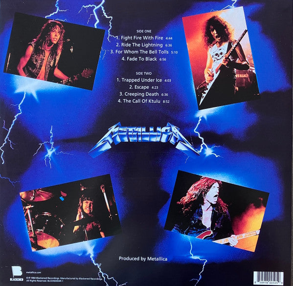 Metallica : Ride The Lightning (LP,Album,Reissue,Remastered)