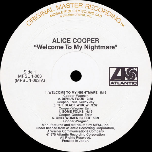 Alice Cooper (2) : Welcome To My Nightmare (LP,Album,Reissue,Remastered)