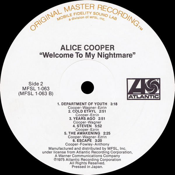Alice Cooper (2) : Welcome To My Nightmare (LP,Album,Reissue,Remastered)